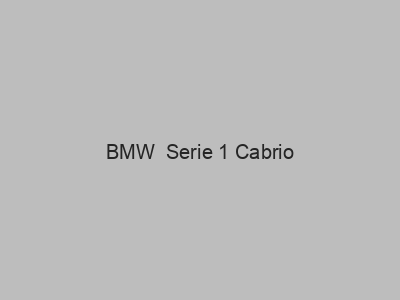 Enganches económicos para BMW  Serie 1 Cabrio